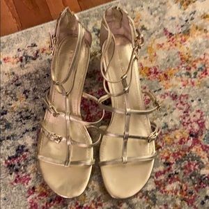 Never worn metallic gold gladiator sandals